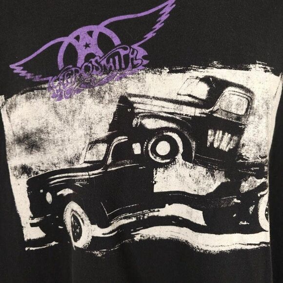 Vintage Aerosmith T Shirt Mens Size XL Black Y2K Pump Album Tour Reprint Retro - Picture 2 of 6